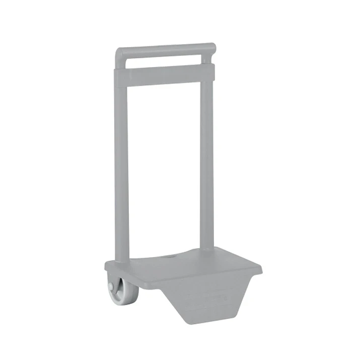 Safta Carro Portamochilas - Sujecion Universal - Material Resistente - Ruedas de PVC - 18x16x35cm - Color Gris 1