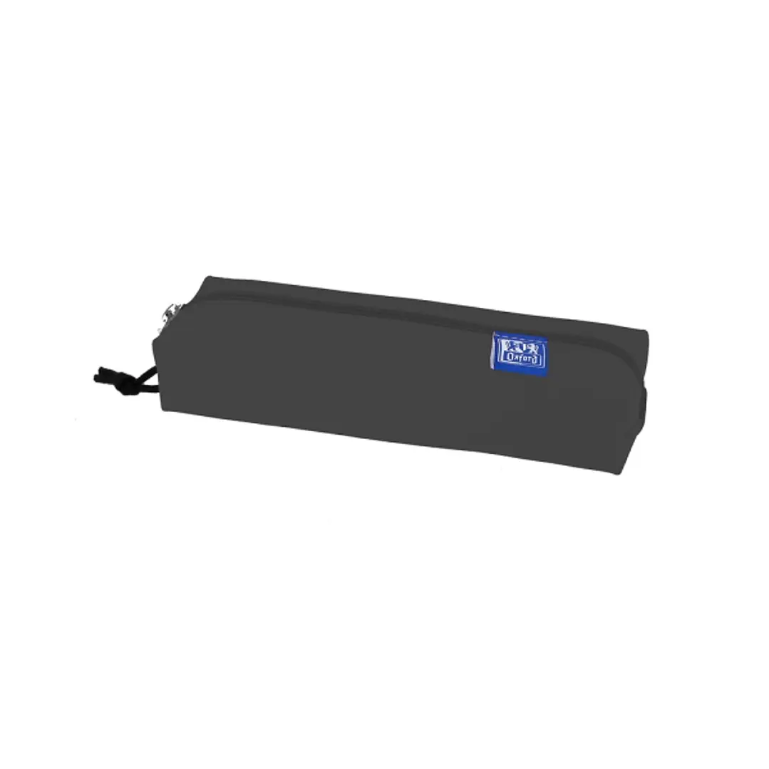 Oxford Kangoo Live and Go Estuche Rectangular Mediano - Goma Elastica para Cuadernos - Color Negro 1