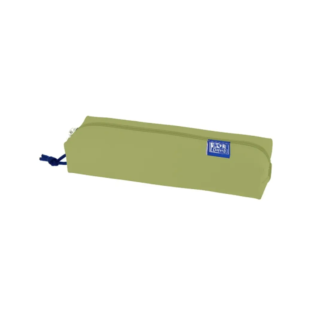 Oxford Kangoo Live and Go Estuche Rectangular Mediano - Goma Elastica para Cuadernos - Color Verde 1