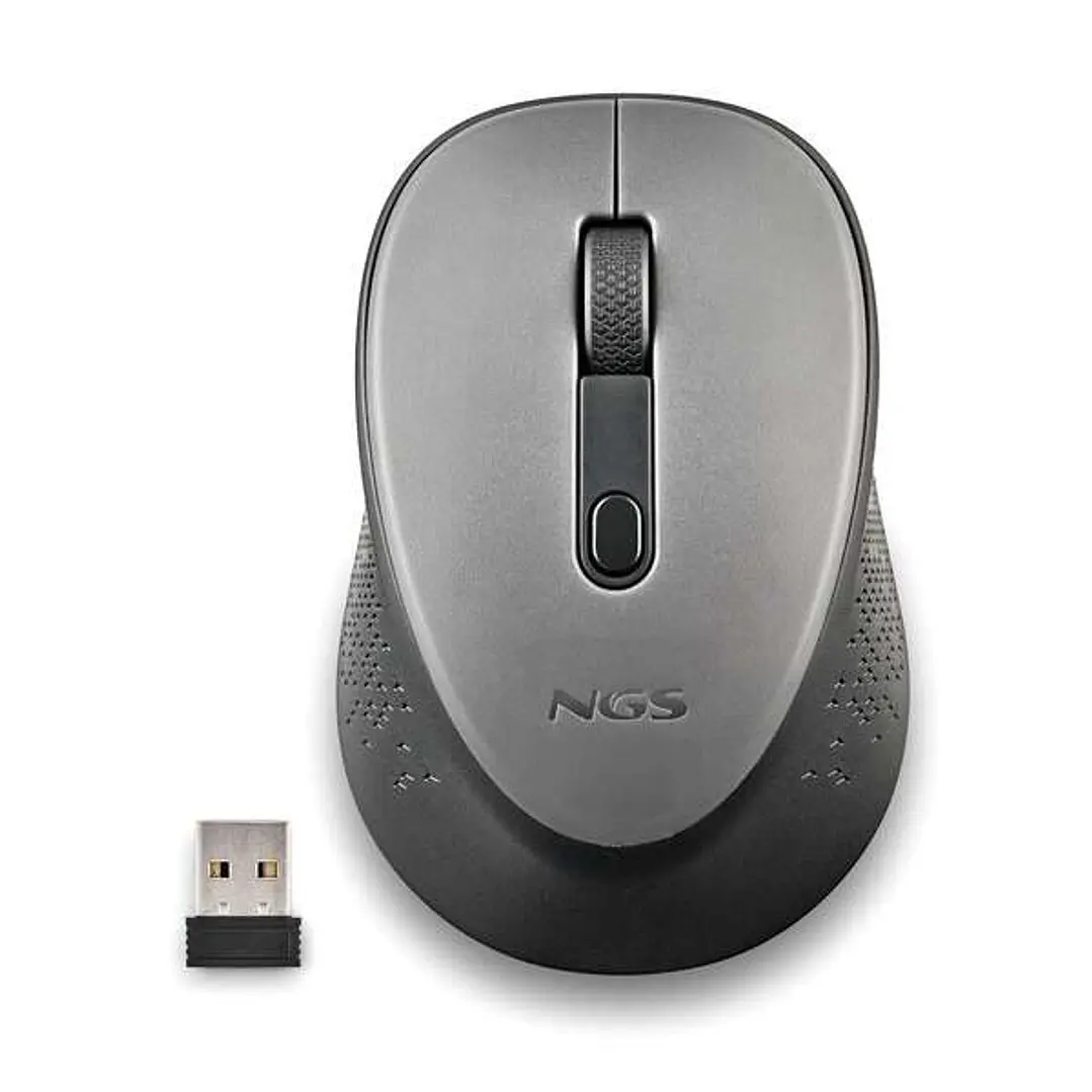 NGS Dew Gray Raton Inalambrico USB 1600dpi - 3 Botones - Uso Diestro - Color Gris 1