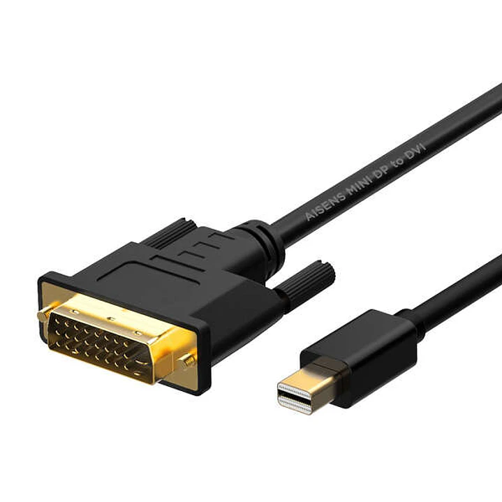 Aisens Cable Conversor Mini Displayport a DVI - Mini DP/M-DVI/M - 2.0M - Color Negro 1