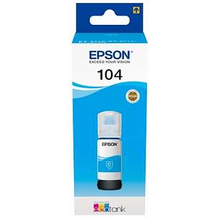 Epson 104 Cyan Botella de Tinta Original - C13T00P240