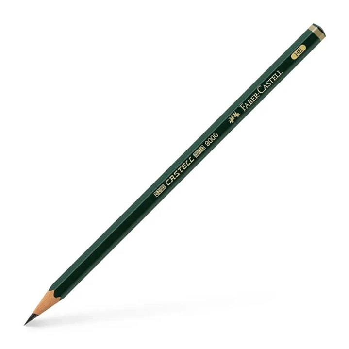 Faber-Castell Castell 9000 Lapiz de Grafito HB - Mina Resistente a la Rotura - Ecologico 1
