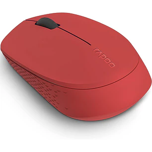 Rapoo M100 Silent Raton Inalambrico - Bluetooh y 2.4GHz - 1300 DPI - Autonomia 9 Meses - Color Rojo