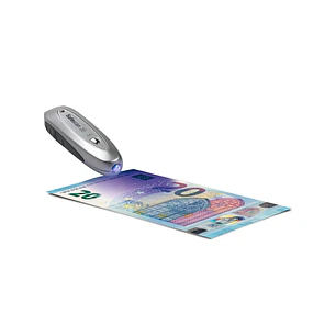 Safescan 35 Detector Portatil de Billetes Falsos - Verificacion de Marcas de Agua, Tinta Magnetica e Hilo Magnetico - Ligero y Compacto