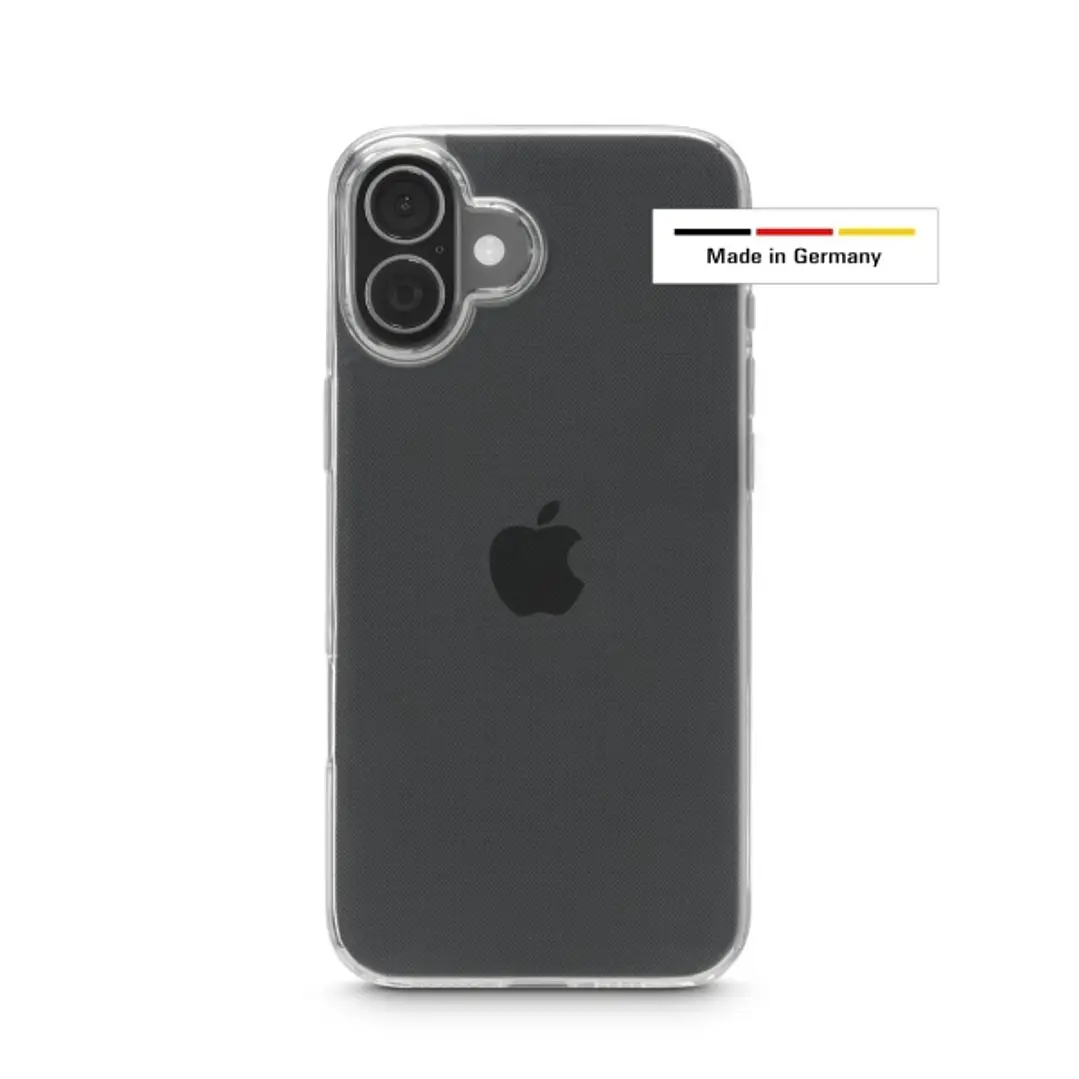 Hama Always Clear Funda para iPhone 17 - Antideslizante - Poliuretano Termoplastico - Bordes Elevados - Color Transparente 1