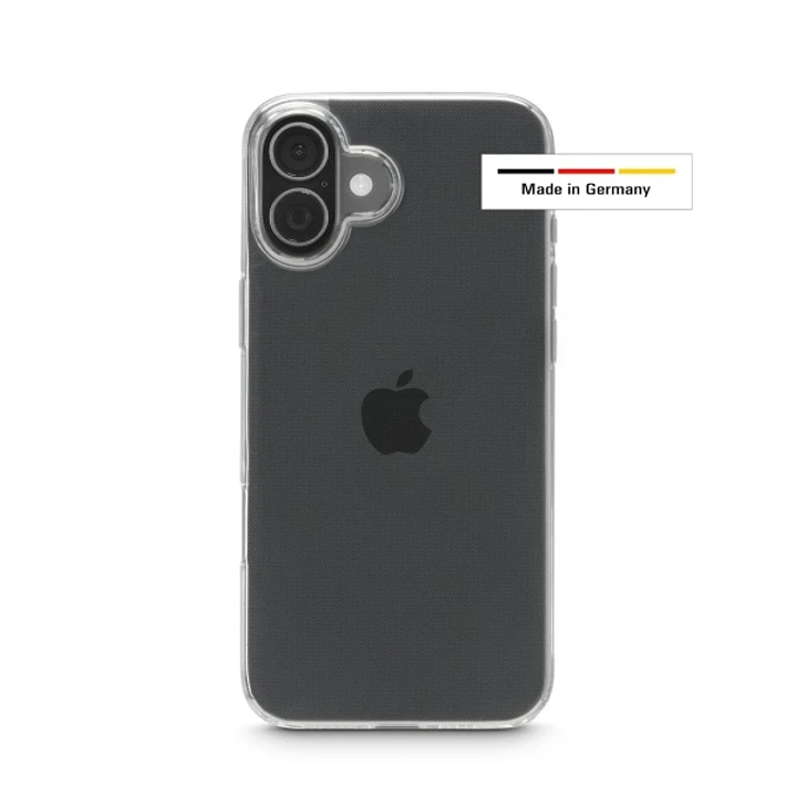 Hama Always Clear Funda para iPhone 17 - Antideslizante - Poliuretano Termoplastico - Bordes Elevados - Color Transparente 1