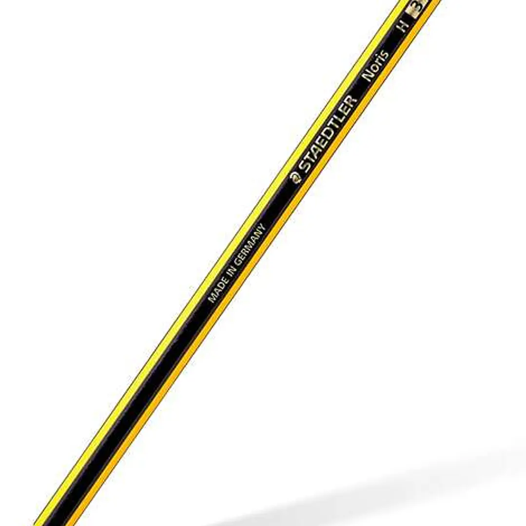 Staedtler Noris 120-3 Lapiz de Grafito Hexagonal - Mina H - Resistencia a la Rotura - Madera de Bosques Sostenibles 1