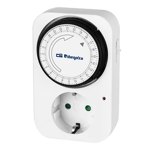 Orbegozo PG 02 Programador 24 Horas - Potencia hasta 3500W - Uso Facil e Intuitivo - Intervalos de 15 Minutos - Color Blanco