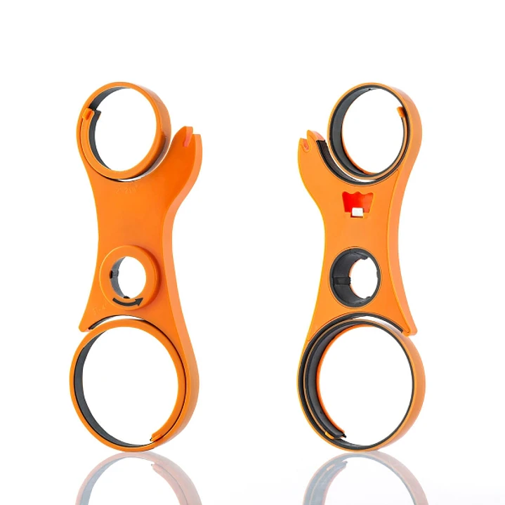 Innovagoods Abridor Multifuncion 5 en 1 - Ergonomico - Reduce Esfuerzos - 24.5x9x2cm - Color Naranja 1