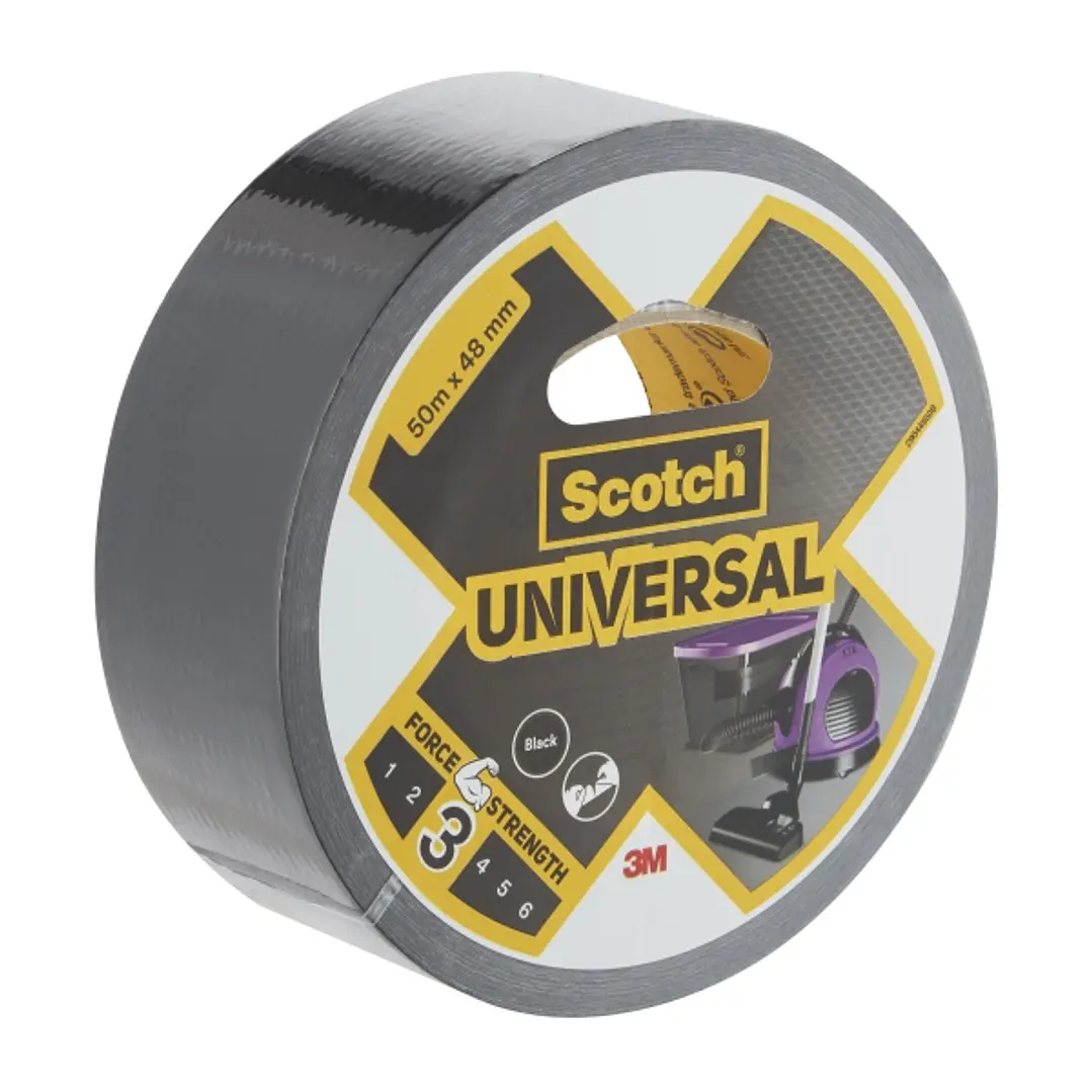 Scotch Universal Cinta Adhesiva Americana - 48mm x 50m - Color Negro 1