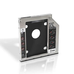 Aisens Adaptador Disco Duro de 7.0 mm para Unidad Optica Portatil de 9.5 mm - Instalar un Segundo Disco Duro 2.5