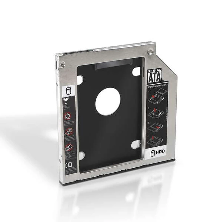 Aisens Adaptador Disco Duro de 7.0 mm para Unidad Optica Portatil de 9.5 mm - Instalar un Segundo Disco Duro 2.5