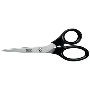 Leitz Tijeras de Acero Inoxidable 20cm - Agarre Ergonomico - Color Negro