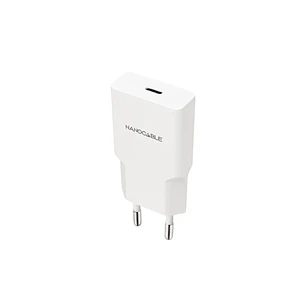 Nanocable Cargador de Pared USB-C/PD 20W - Color Blanco