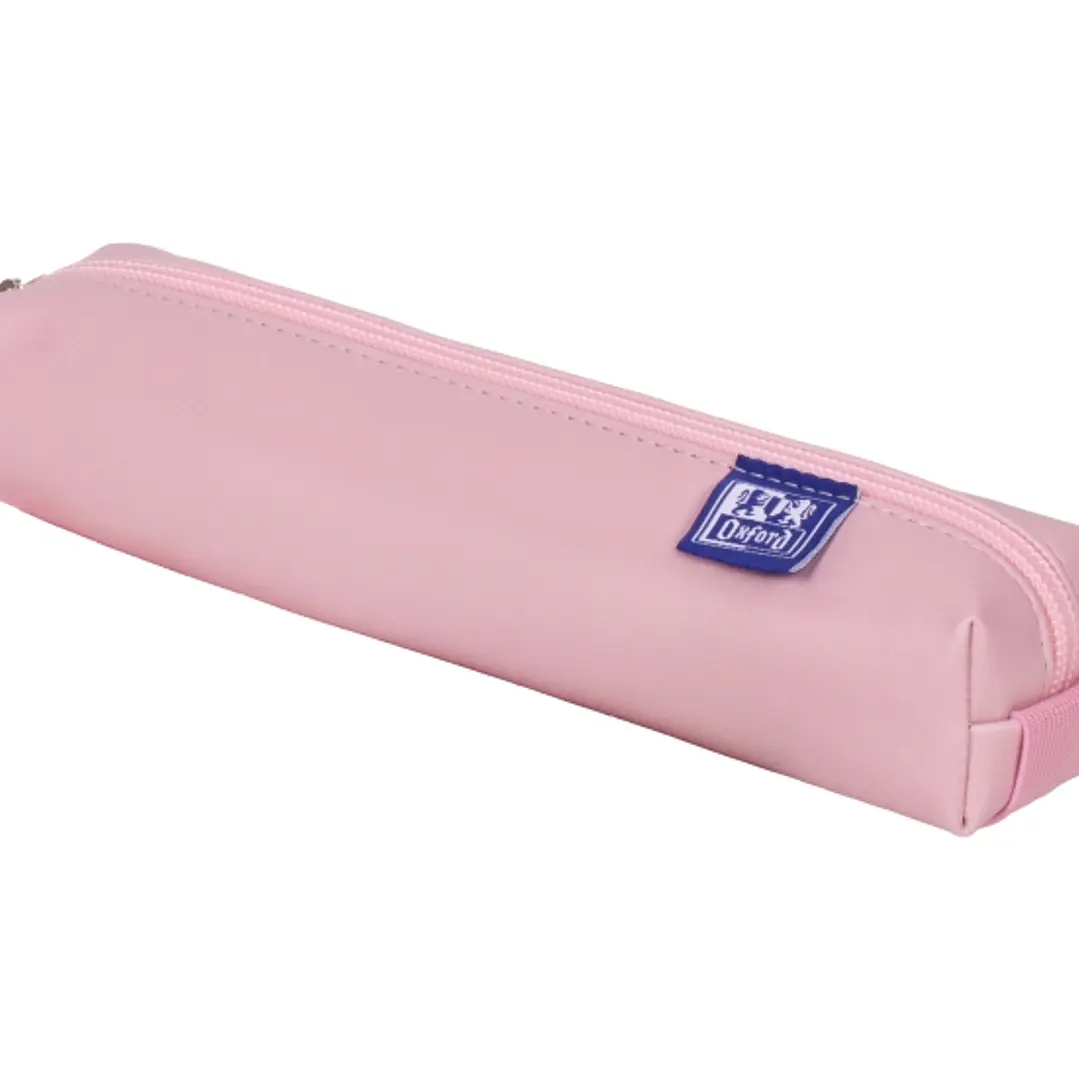 Oxford Kangoo & You Estuche Cuadrado Pequeño - Fabricados en Napa - Goma Elastica para unirlo al Cuaderno - Color Rosa 1