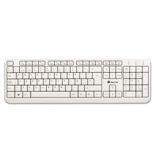 NGS Spike Teclado USB - 12 Teclas Multimedia - Cable de 1.40m - Color Blanco