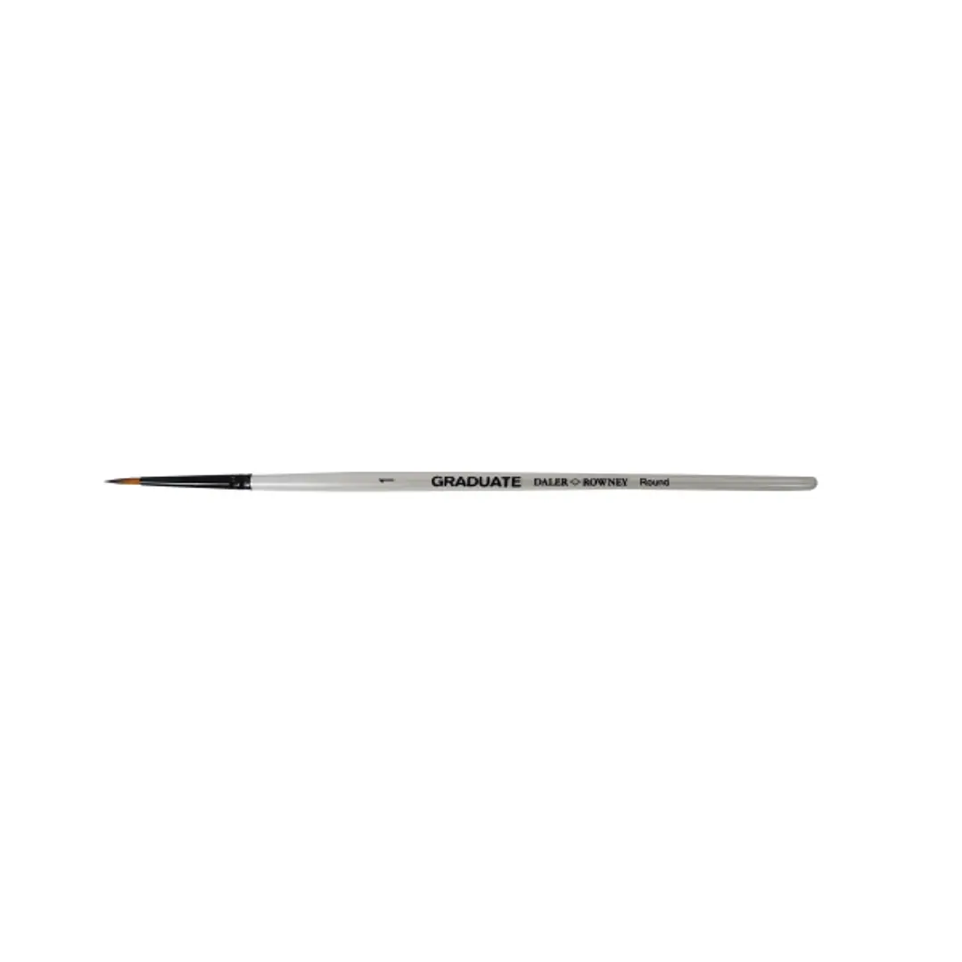 Daler Rowney Graduate Pincel Multitecnica - Pelo Sintetico - Mango Corto - Redondo Nº1 1