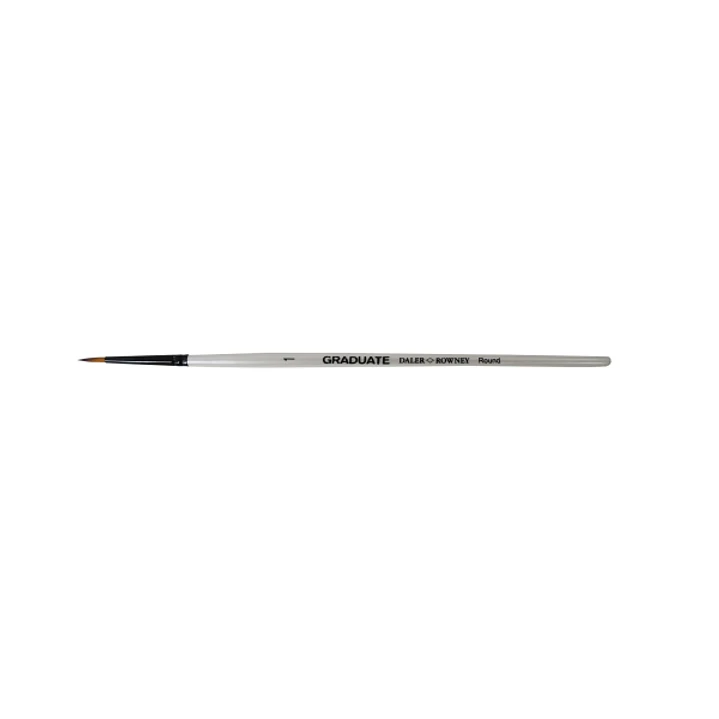 Daler Rowney Graduate Pincel Multitecnica - Pelo Sintetico - Mango Corto - Redondo Nº1 1