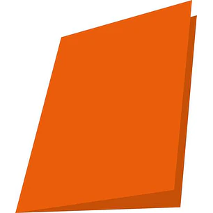 Mariola Pack de 50 Subcarpetas de Cartulina 180gr - Formato A4 - Ranura para Fastener - Color Naranja