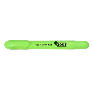 Jovi Gel Textmarker Marcador de Texto Fluorescente - Gel en Seco - No Necesitan Punta - No Traspasan - Secado Rapido - Aptos para Luz Negra - Color Ve