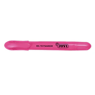 Jovi Gel Textmarker Marcador de Texto Fluorescente - Gel en Seco - No Necesitan Punta - No Traspasan - Secado Rapido - Aptos para Luz Negra - Color Ro