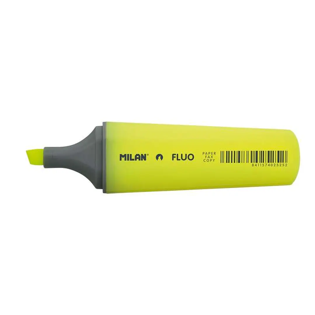 Milan Marcador Fluorescente - Punta Biselada 1 - 4.8mm - Color Amarillo 1