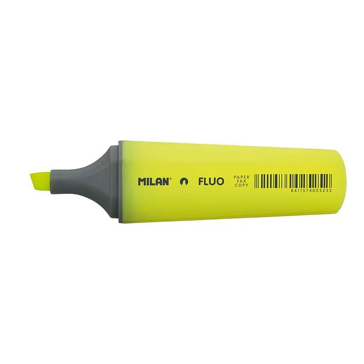 Milan Marcador Fluorescente - Punta Biselada 1 - 4.8mm - Color Amarillo 1
