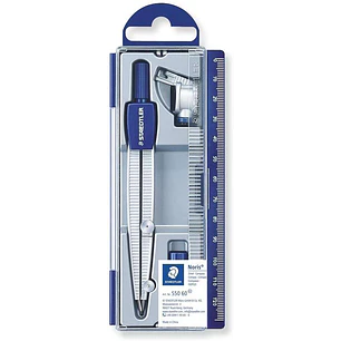 Staedtler Noris 550 60 Compas de Precision - Diametro Maximo 300mm - Para Iniciacion al Dibujo