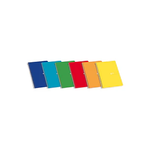 Enri 4º Tapa Dura Cuaderno Espiral 4x4 con Margen - 80 Hojas - Tapa Dura Resistente - Cuadriculado 4x4 con Margen - Espiral de Alta Calidad