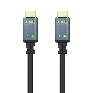 Nanocable Cable HDMI 2.1 Iris 8K A/M-A/M 0.5m - Color Negro
