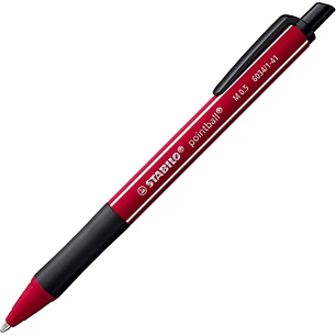Stabilo Pointball Naturecolors Wildflower Boligrafo Retractil - Trazo 0.5mm - Hecho con 87% Bioplastico - Grip Antideslizante - Recargable - Tinta Azu