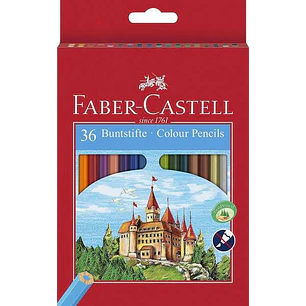 Faber-Castell Classic Colour Pack de 36 Lapices de Colores Hexagonales - Resistencia a la Rotura - Colores Surtidos