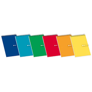 Enri Bloc de Notas Espiral Tapa Blanda 8º 4x4 - Hojas en Blanco - Tamaño Compacto - Ideal para Apuntes y Dibujos