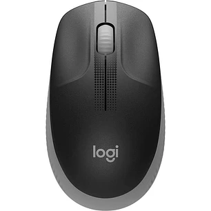Logitech M190 Full Size Raton Inalambrico USB 1000dpi - 3 Botones - Gran Tamaño - Uso Ambidiestro - Color Negro/Gris Claro