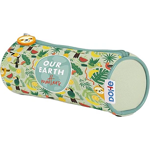 Dohe WWF Tropic Portatodo Simple Redondo - Cierre con Cremallera y Tirador de Goma