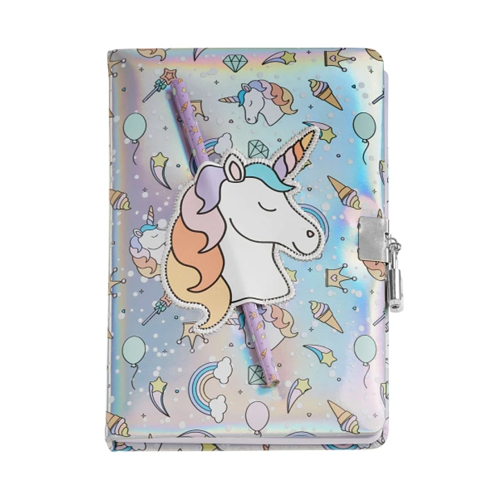 Miquel Rius Back2Fun Diario Secreto Holografico Unicornio - Cierre con Candado - Lapiz Incluido 1