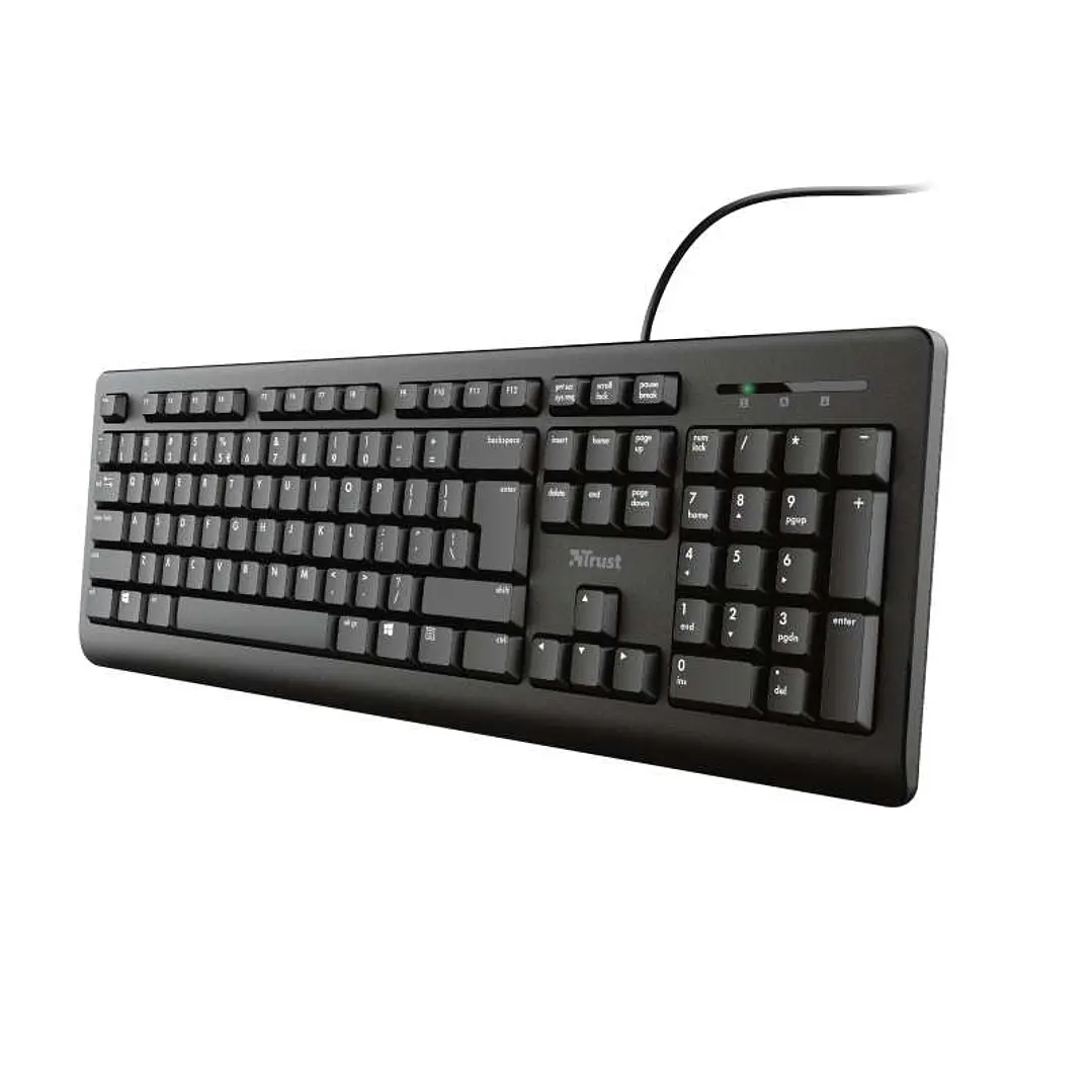 Trust TK150 Teclado USB - Teclas Silenciosas - 104 Teclas - Cable de 1.80m - Color Negro 1