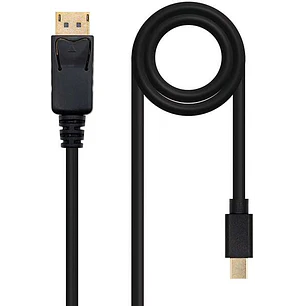 Nanocable Cable Mini DP Macho a DisplayPort Macho 2m - Color Negro