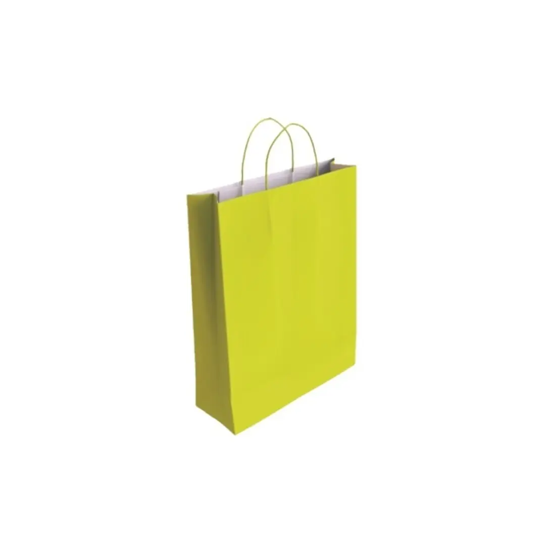 Bismark Bolsa de Papel Celulosa - Medidas 32x10x24cm - Color Pistacho 1