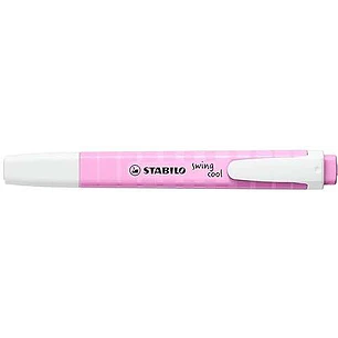 Stabilo Swing Cool Pastel Marcador Fluorescente - Cuerpo Plano - Punta Biselada - Trazo entre 1 y 4mm - Tinta con Base de Agua - Antisecado - Color Fu