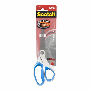 Scotch Tijeras de Titanio 20cm - Antiadherentes - Mango Ergonomico Tacto Suave - Colores Surtidos Aleatorios