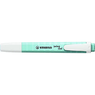 Stabilo Swing Cool Pastel Marcador Fluorescente - Cuerpo Plano - Punta Biselada - Trazo entre 1 y 4mm - Tinta con Base de Agua - Color Toque de Turque