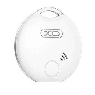 XO Localizador Antiperdida Bluetooth - Dimensiones 38.5x32.x8.5mm - Certificado Apple Mfi - Conexion con App Apple Find My - Color Blanco