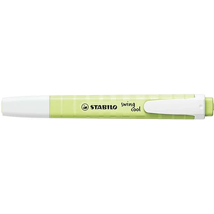 Stabilo Swing Cool Pastel Marcador Fluorescente - Cuerpo Plano - Punta Biselada - Trazo entre 1 y 4mm - Tinta con Base de Agua - Color Chispa de Lima
