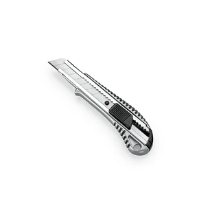 Dahle 10885 Profesional Cuter con Cuchilla de 18mm - Cuerpo Metalico - Mecanismo Automatico de Bloqueo - Guia Metalica