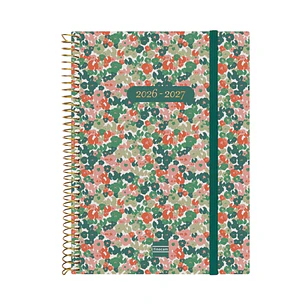 Finocam Espiral Agenda Internacional - 18 Meses - Semana Vista Horizontal - Formato E10 - 155x212mm - Tapas de Polipropileno - Papel de 80g/m2 - Esqui