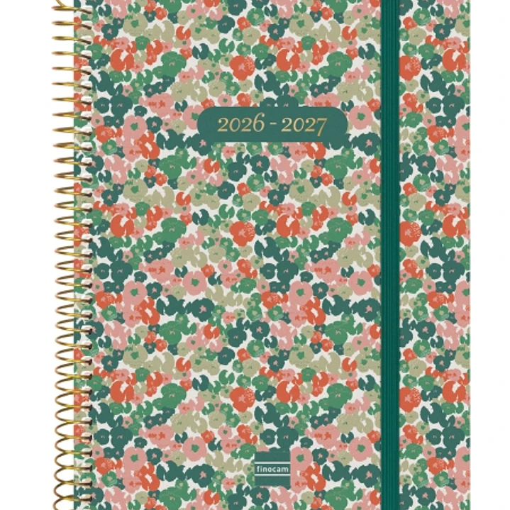 Finocam Espiral Agenda Internacional - 18 Meses - Semana Vista Horizontal - Formato E10 - 155x212mm - Tapas de Polipropileno - Papel de 80g/m2 - Esqui 1
