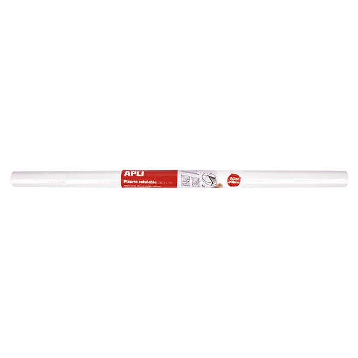 Apli Pizarra Blanca Adhesiva en Rollo 675x1000 - Facil de Cortar y Pegar - Ideal para Presentaciones y Notas - Color Blanco 1