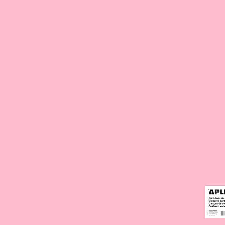 Apli Cartulina Rosa 50 x 65cm 170g 25 Hojas 1